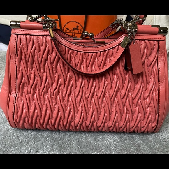 Genuine leather Coach satchel bag - Picture 1 of 3